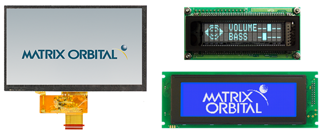 4bit/8bit 24bit RGB Parallel LCD, VFD, OLED, TFT Displays